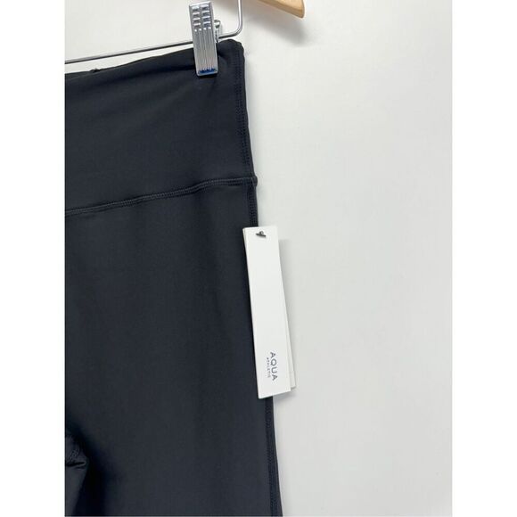 AQUA Leggings High Rise Boot Cut Size Small Style Black Athletic NWT - Picture 6 of 10